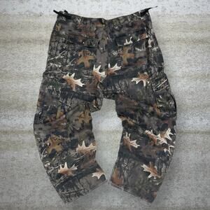 Vintage Hunting Camo Tactical Pants Baggy Wide Leg Fit Cargos Bear Ridge XL 90s